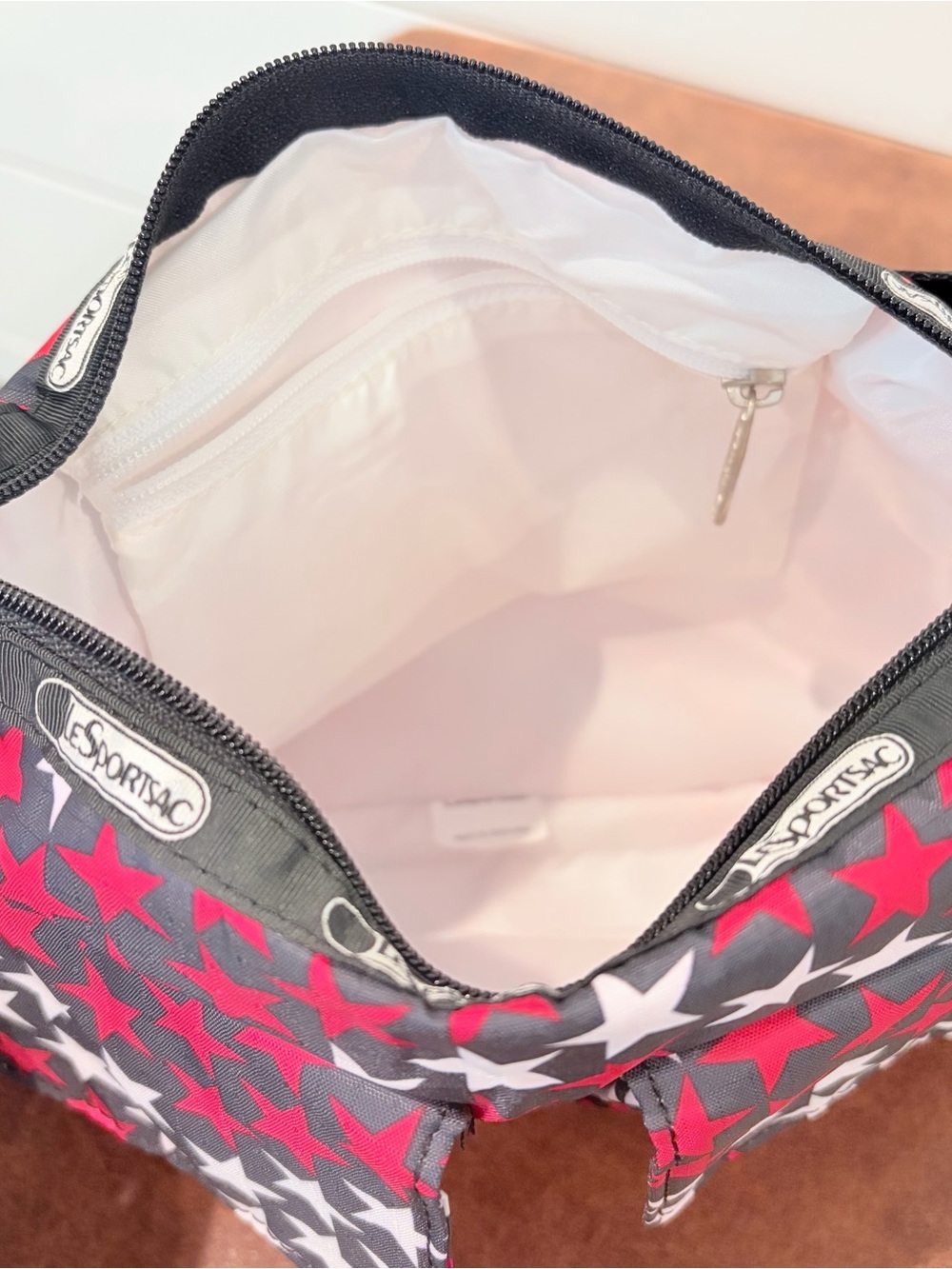 LeSportsac Y2K Starcore Crossbody Bag Indie Sleaze Retro Messenger Americana USA - Picture 9 of 12